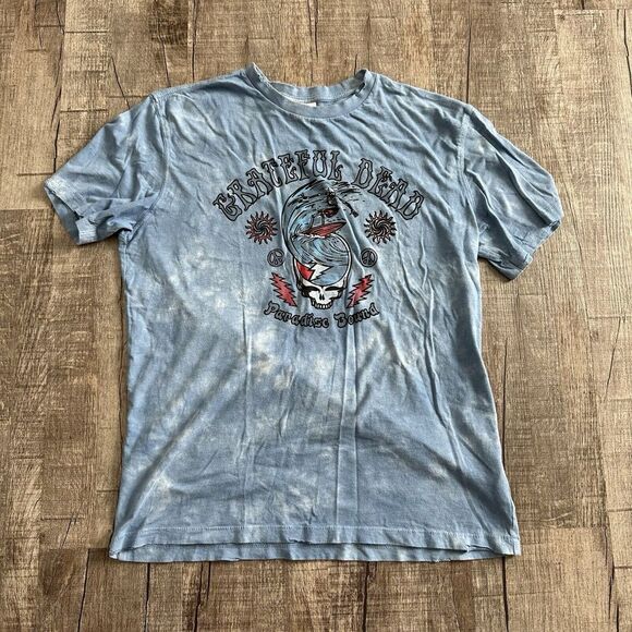 American Eagle Outfitters Other - Grateful Dead T-Shirt Distressed Mens Small Blue Tie Dye Skull AE Band Tee